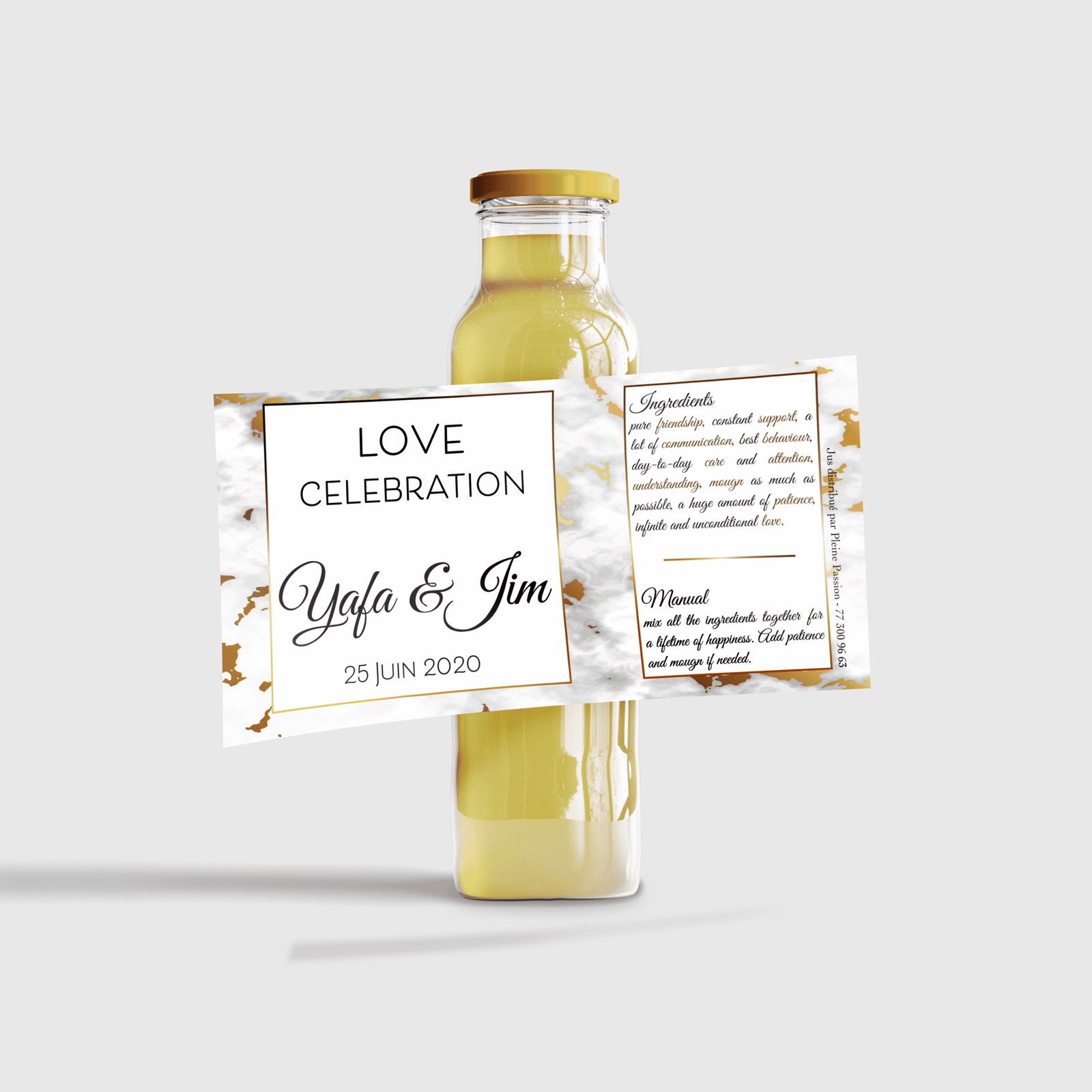 Etiquette Jus verre (1) Etiquettes Bouteilles Jus GM – Image 1